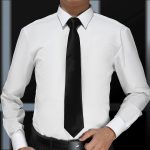 Men's Ties Solid Pure Color Plain Neckties Formal Black Ties For Men