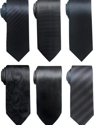 Tie For Men Necktie Woven Jacquard Neck Ties Set 6 PCS