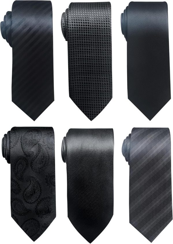 Tie For Men Necktie Woven Jacquard Neck Ties Set 6 PCS