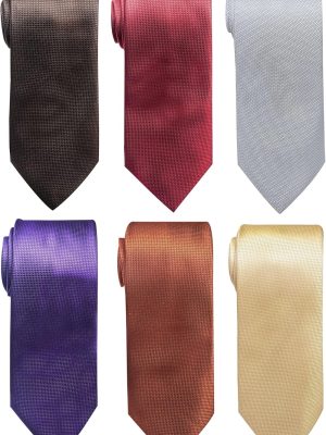 Tie For Men Necktie Woven Jacquard Neck Ties Set 6 PCS