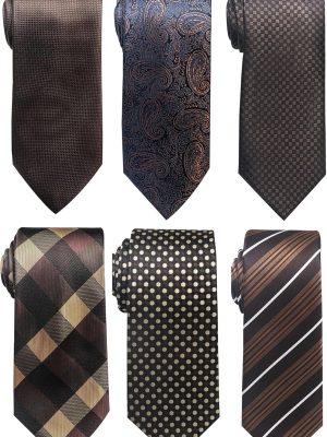 Tie For Men Necktie Woven Jacquard Neck Ties Set 6 PCS